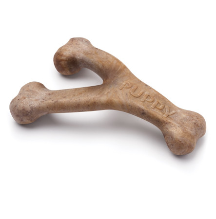 Benebone Puppy Wishbone Bacon Жувальна іграшка зі смаком бекону для цуценят M
